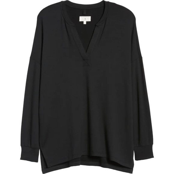 Lou & GREY SIGNATURESOFT SPLIT NECK TOP ❤️IN STORES❤️ - Picture 4 of 4